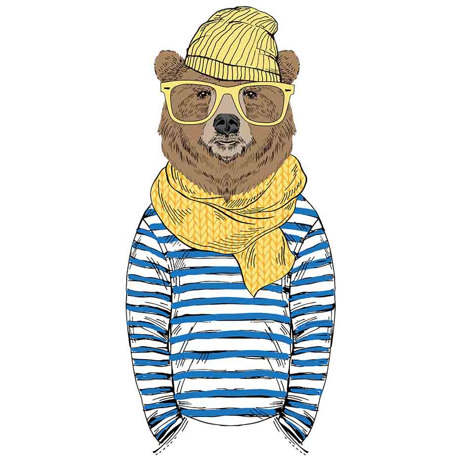 OSO BUFANDA CAMISETA UNISEX