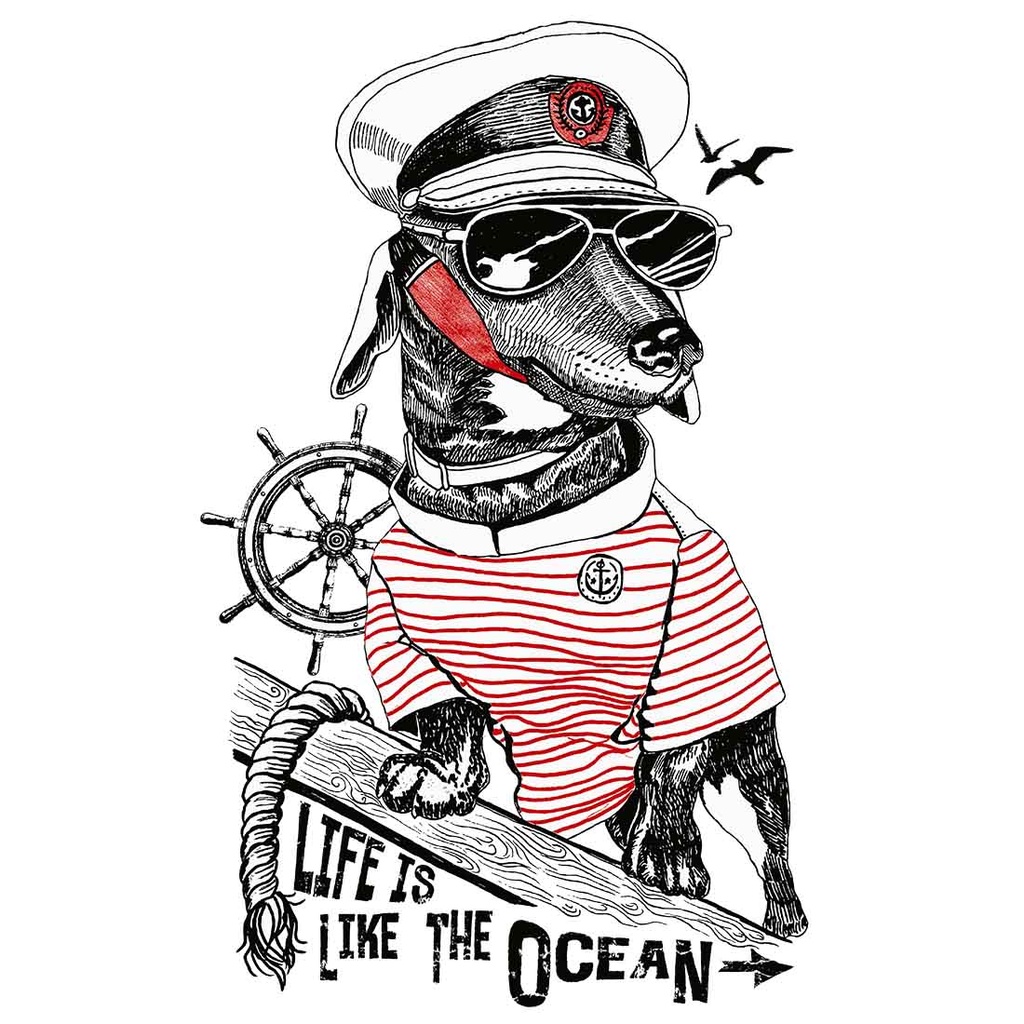 PERRO MARINERO CAMISETA UNISEX