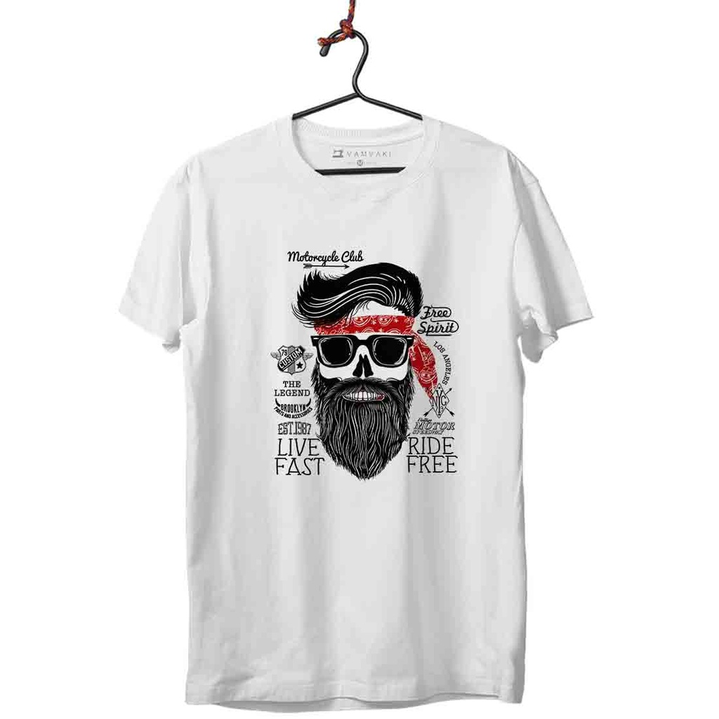 HIPSTER BARBA CAMISETA UNISEX