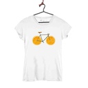 BICI NARANJAS CAMISETA MUJER