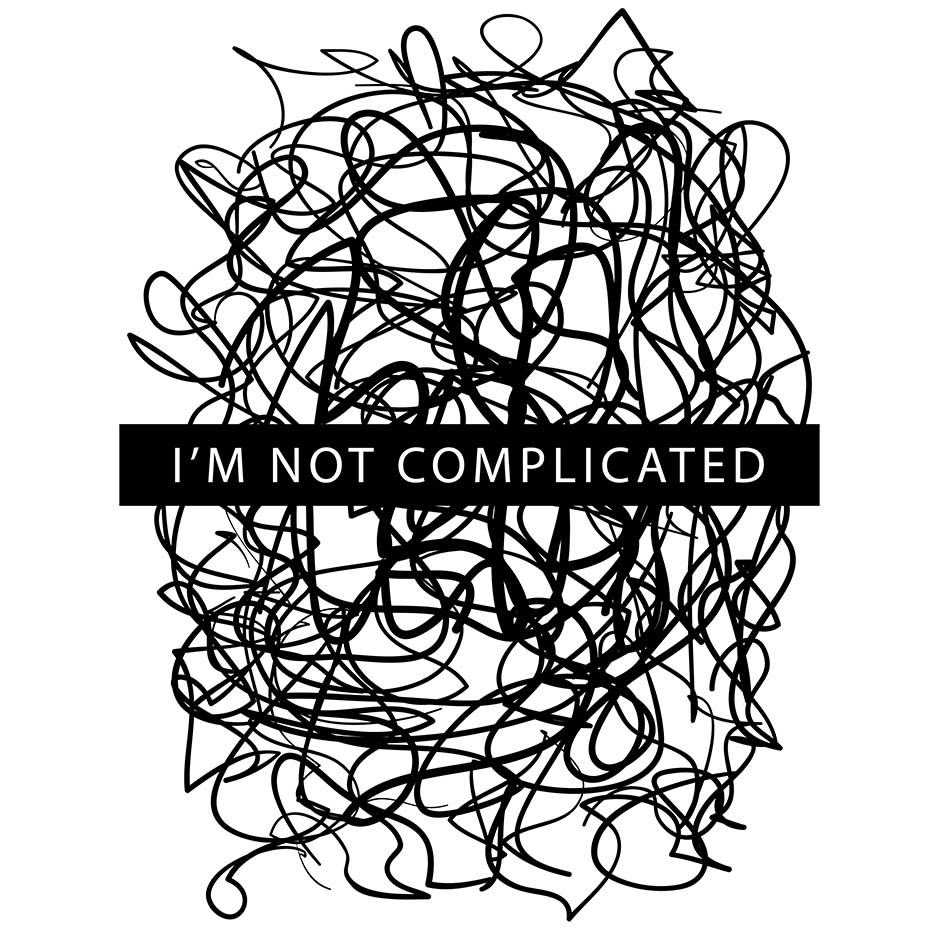 I'M NOT COMPLICATED CAMISETA MUJER