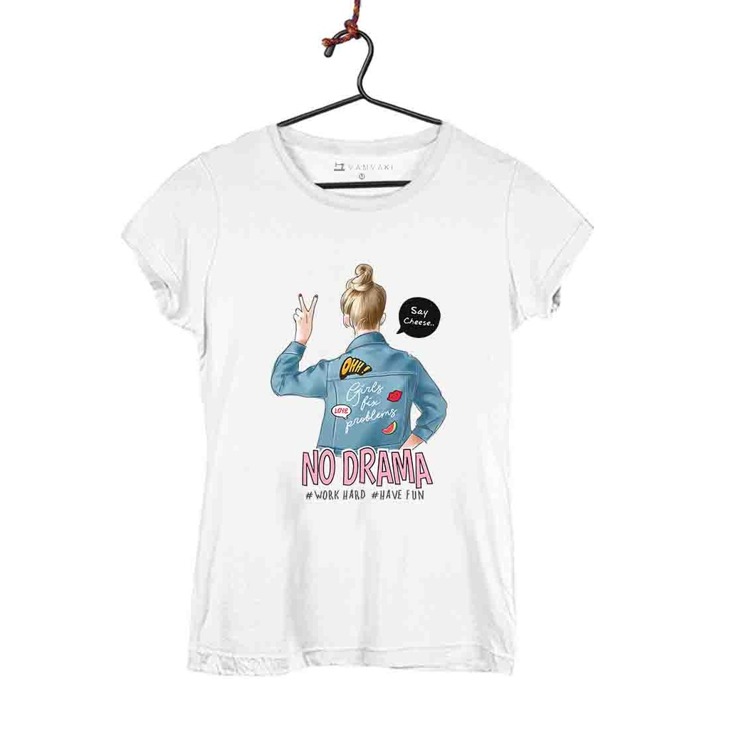 NO DRAMA CAMISETA MUJER