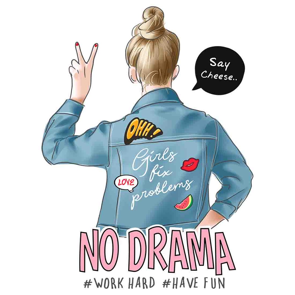 NO DRAMA CAMISETA MUJER