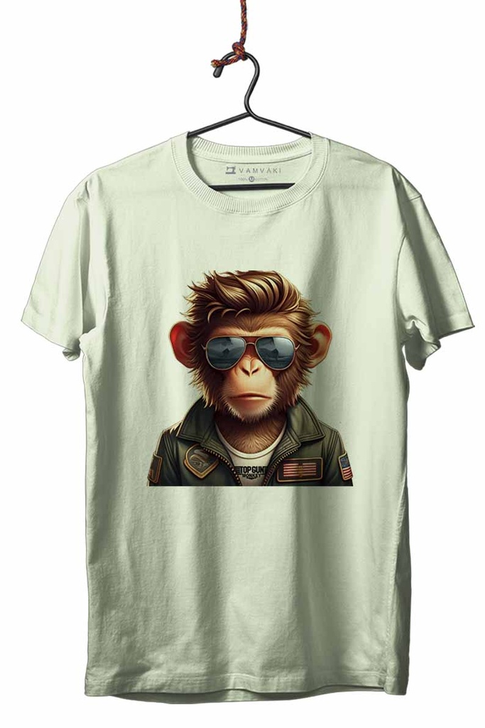 TOP GUN MONKEY DIGI CAMISETA UNISEX