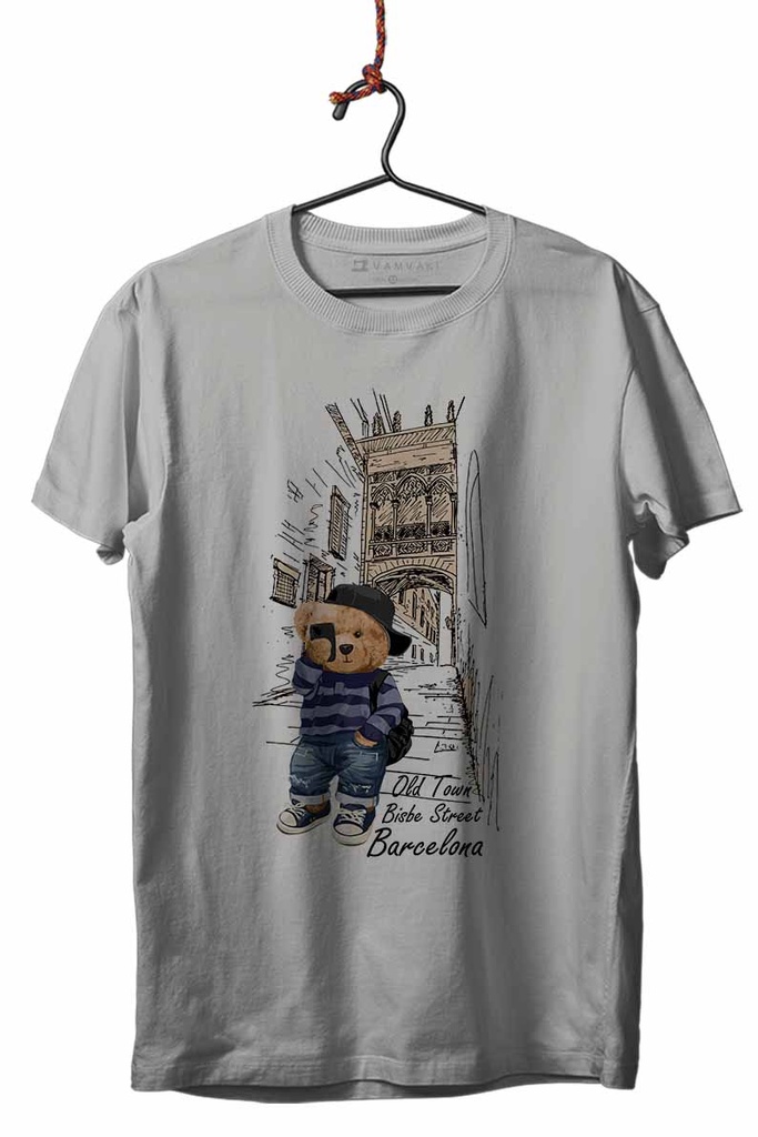 OSO SELFIE BISBE BCN DIGI CAMISETA UNISEX