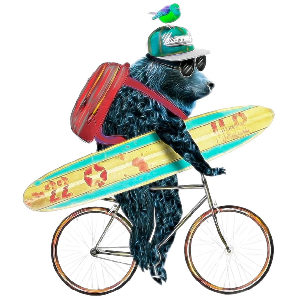 OSO SURFERO SUDADERA UNISEX