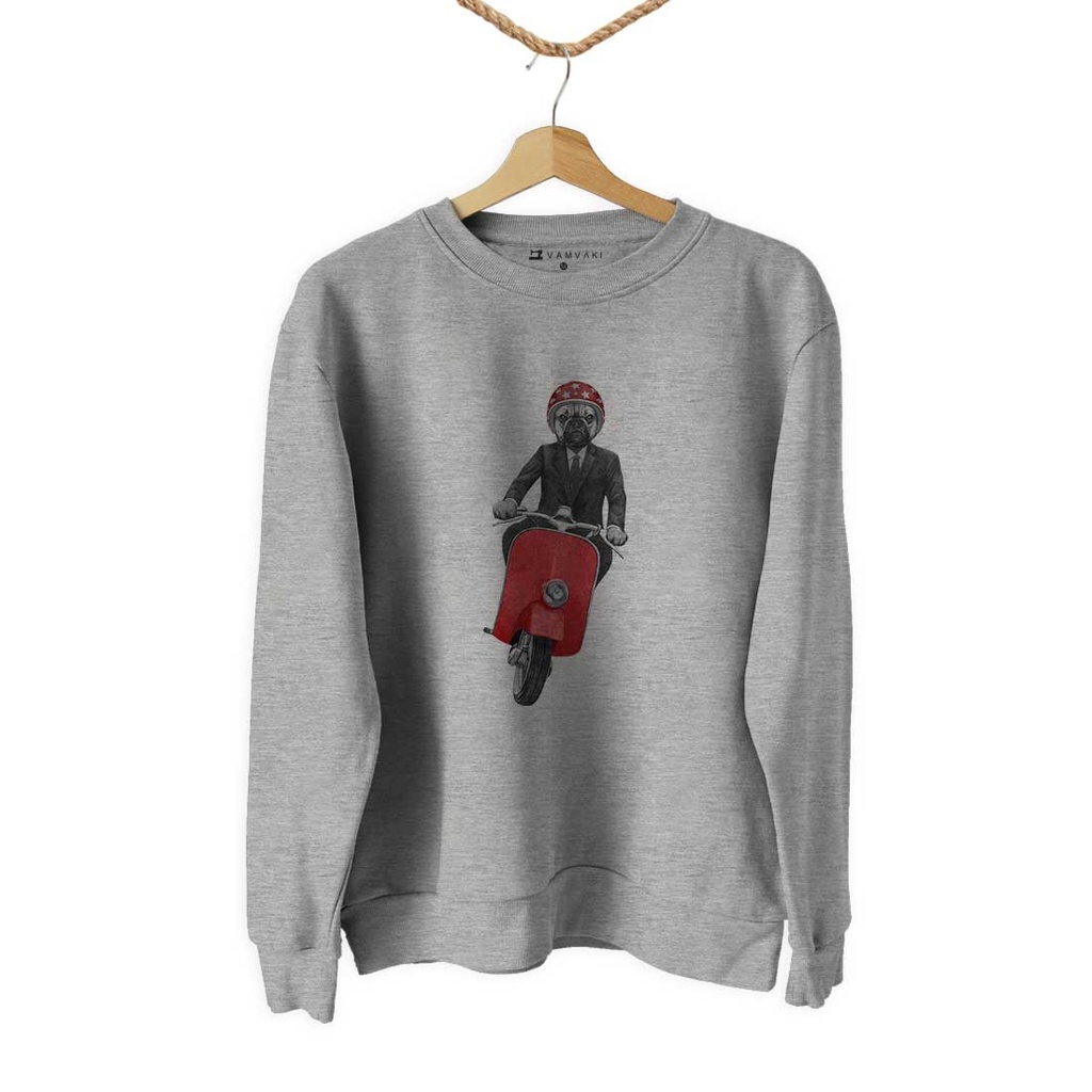 PERRO VESPA SUDADERA UNISEX