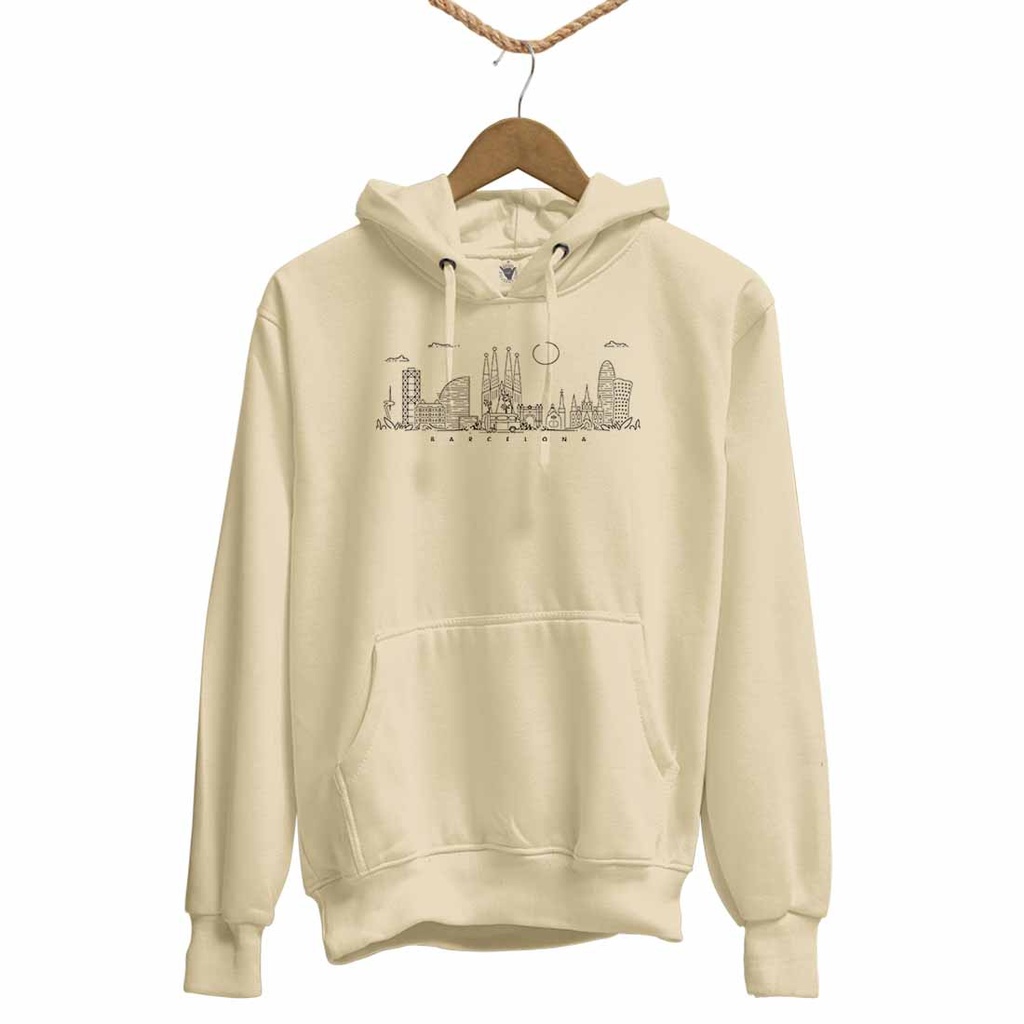 SKYLINE VAN BCN TRANSFER HOODIE UNISEX