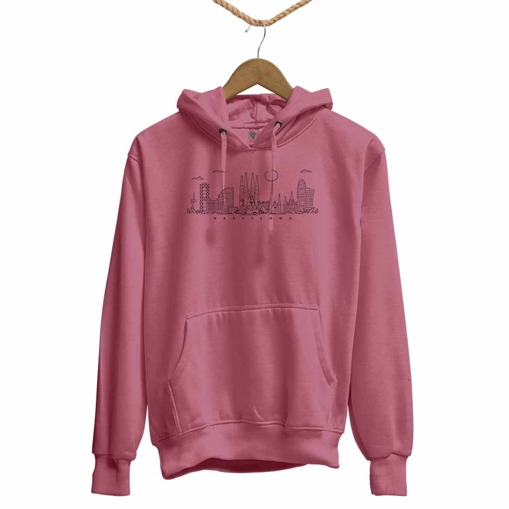 SKYLINE VAN BCN TRANSFER HOODIE UNISEX