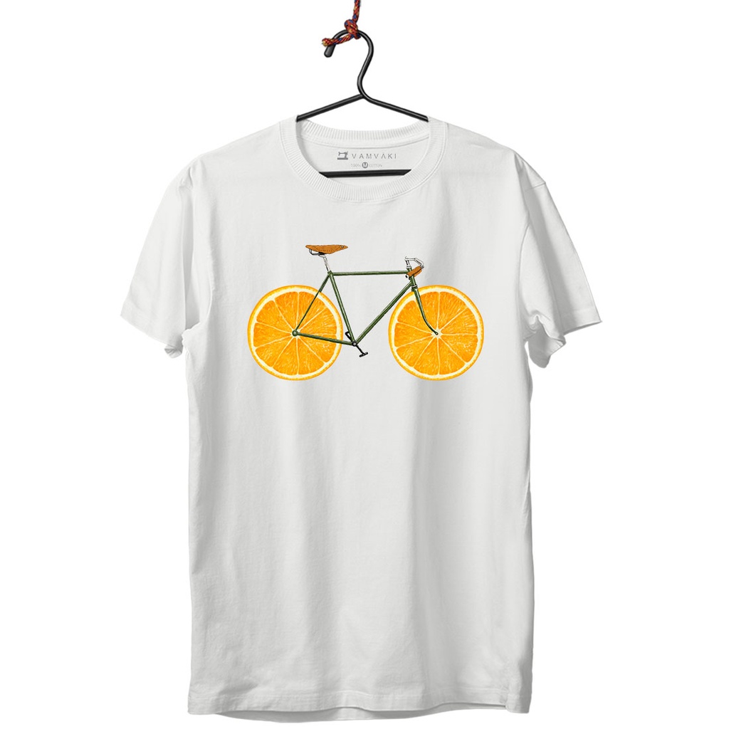 BICI NARANJAS CAMISETA UNISEX