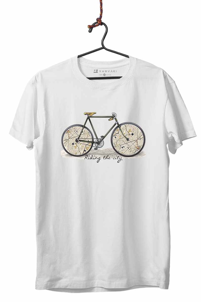 BICI MAPAS TRANSFER CAMISETA UNISEX