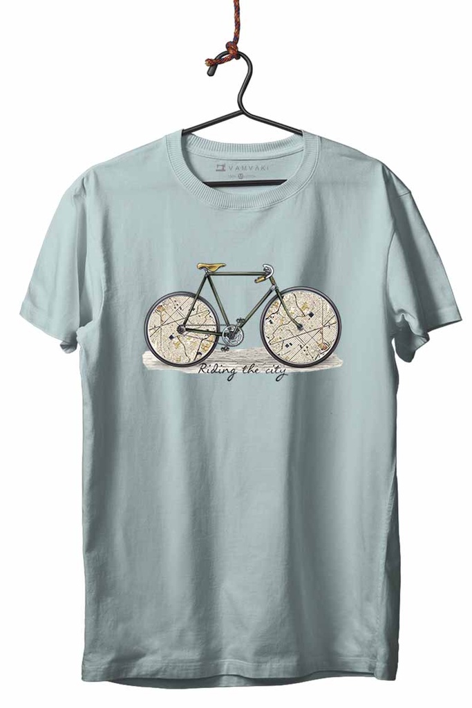 BICI MAPAS TRANSFER CAMISETA UNISEX