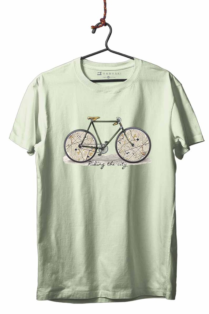 BICI MAPAS TRANSFER CAMISETA UNISEX