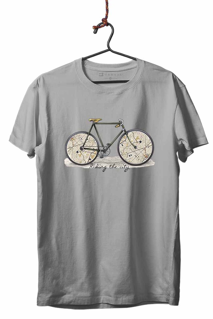 BICI MAPAS TRANSFER CAMISETA UNISEX