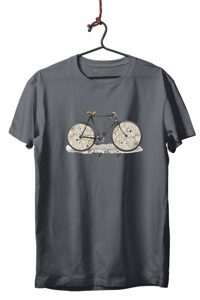 BICI MAPAS TRANSFER CAMISETA UNISEX