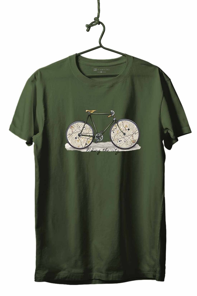 BICI MAPAS TRANSFER CAMISETA UNISEX