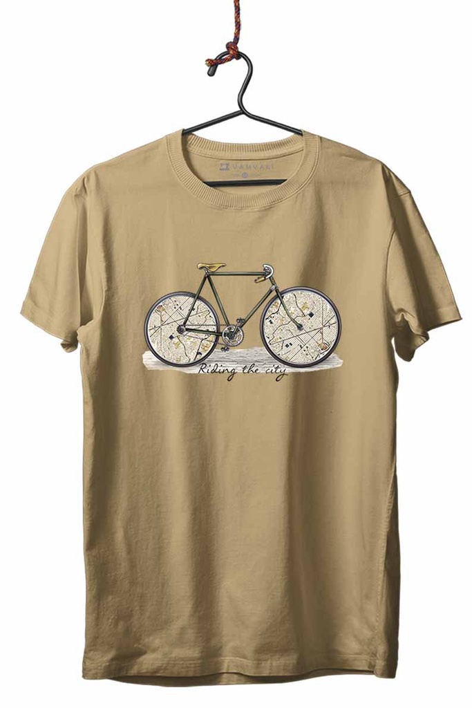 BICI MAPAS TRANSFER CAMISETA UNISEX