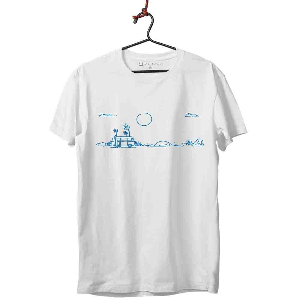 PUESTA SOL BUS CAMISETA UNISEX