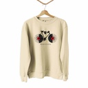 BICI DISCOS TEXTO CON BCN TRANSFER SUDADERA UNISEX