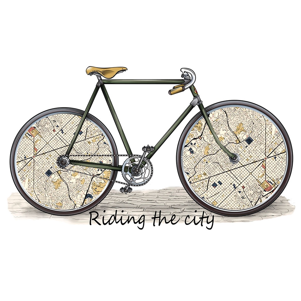 BICI MAPAS BOLSA TOTE