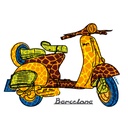 VESPA GAUDI CON BCN BOLSA TOTE