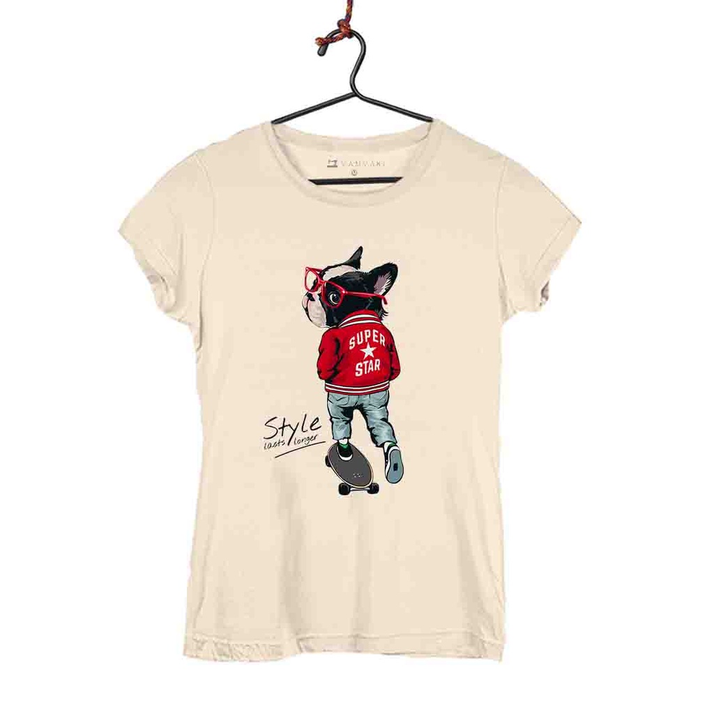 PERRO SUPER STAR CAMISETA MUJER