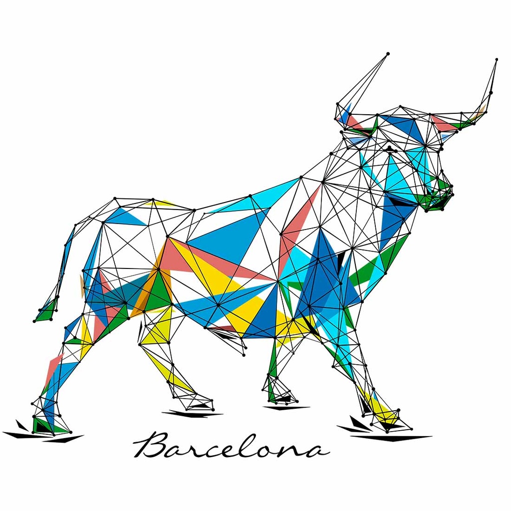 TORO GEOMETRIC BCN CAMISETA UNISEX