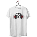 BICI DISCOS TEXTOS CAMISETA UNISEX