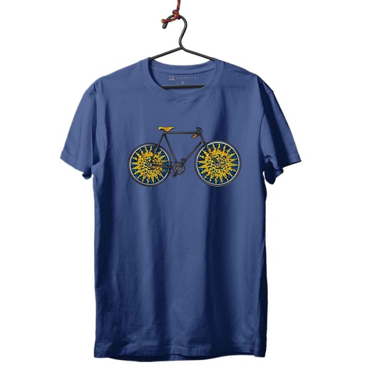 RUEDAS GAUDI TRANSFER CAMISETA KIDS (02, Azul Denim)