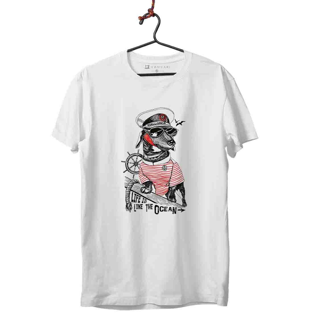 MALLORCA PERRO TRANSFER MARINERO CAMISETA KIDS
