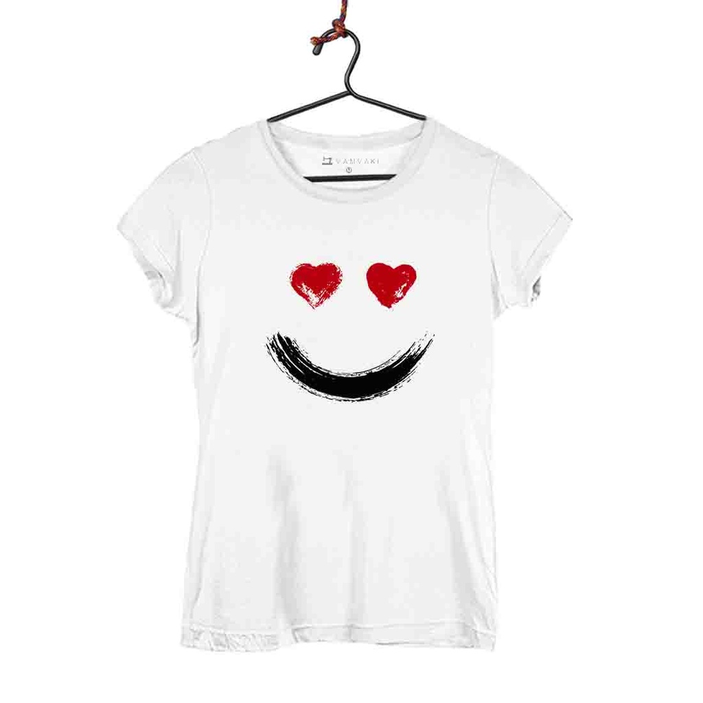 SONRISA CORAZONES CAMISETA MUJER