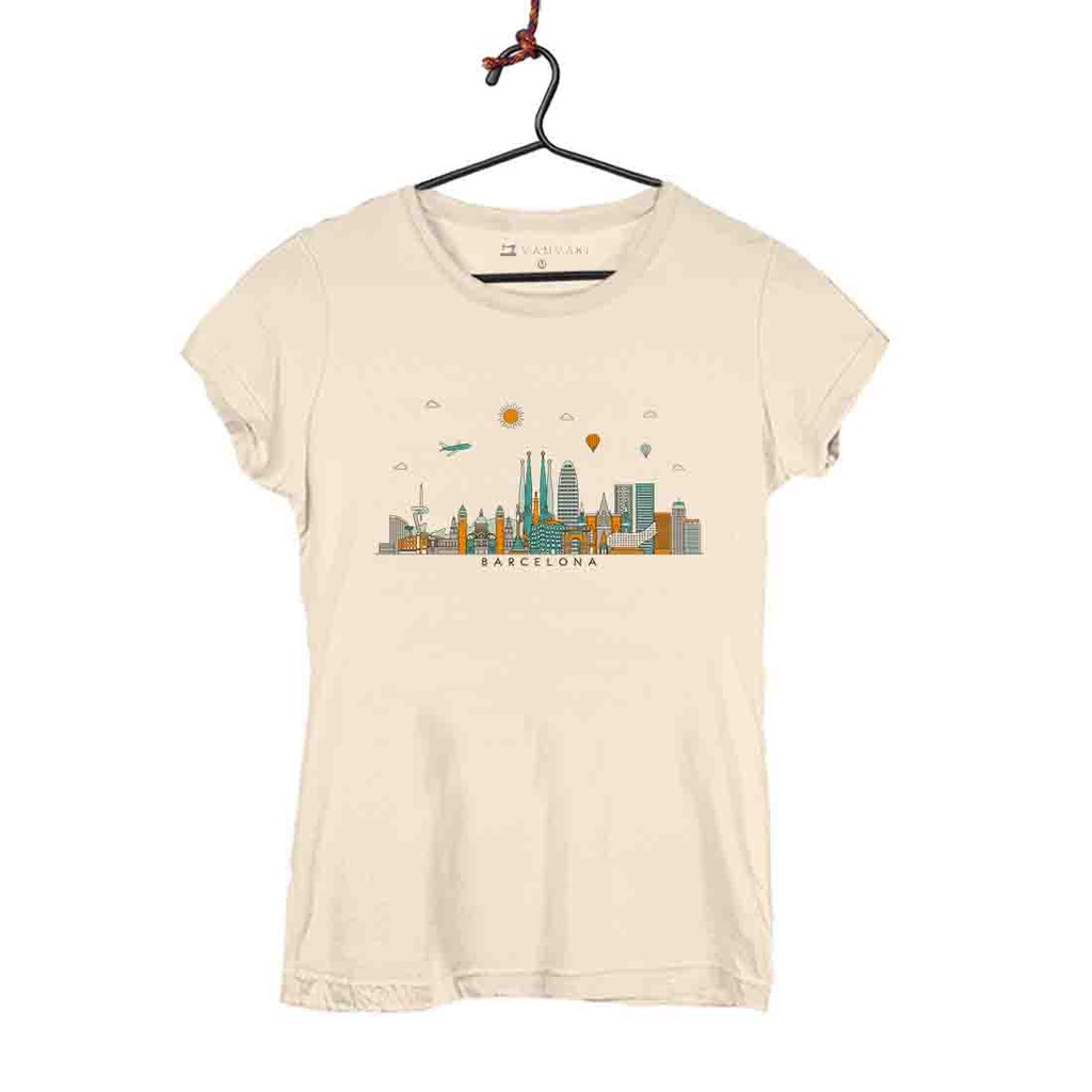 SKYLINE BCN TRANSFER CAMISETA MUJER