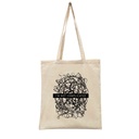 I'M NOT COMPLICATED TRANSFER NEGRO BOLSA TOTE