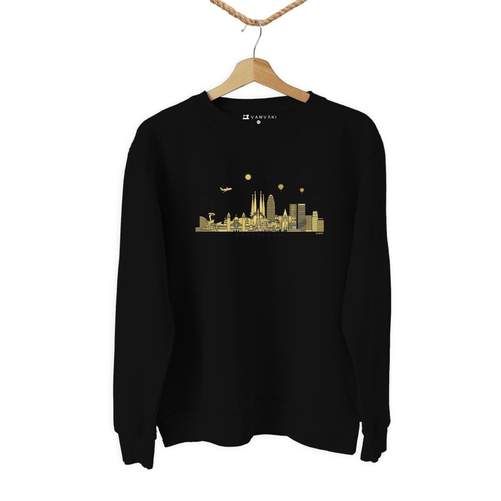 SKYLINE BCN DORADO TRANSFER SUDADERA KIDS