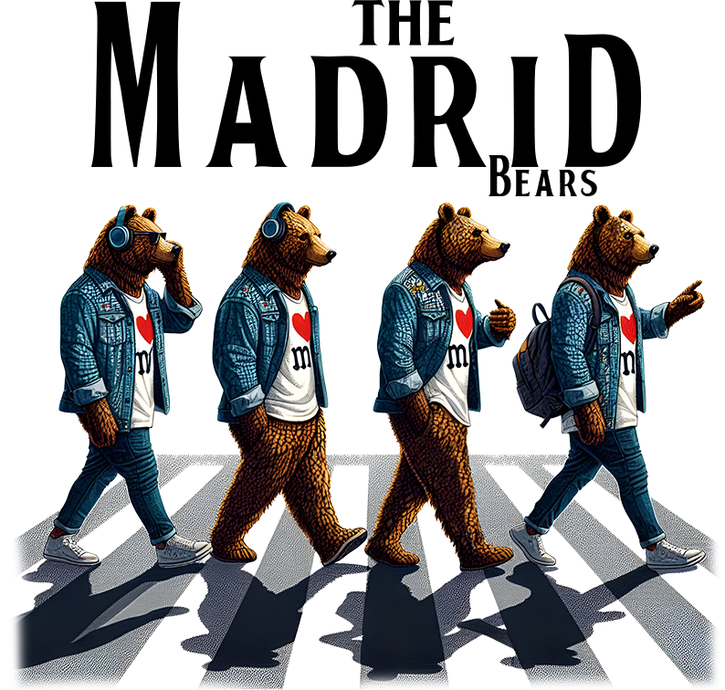 MADRID BEARS DIGI CAMISETA UNISEX