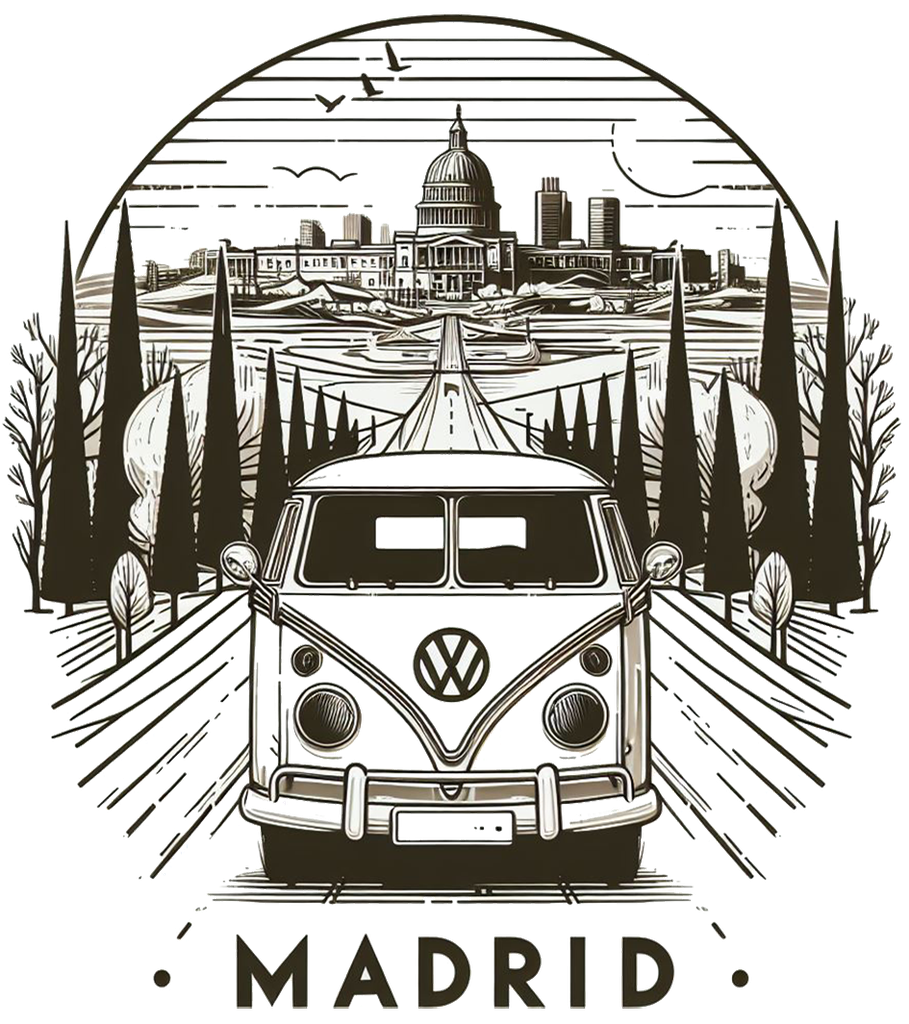 MADRID VAN ARBOLES DIGI CAMISETA UNISEX
