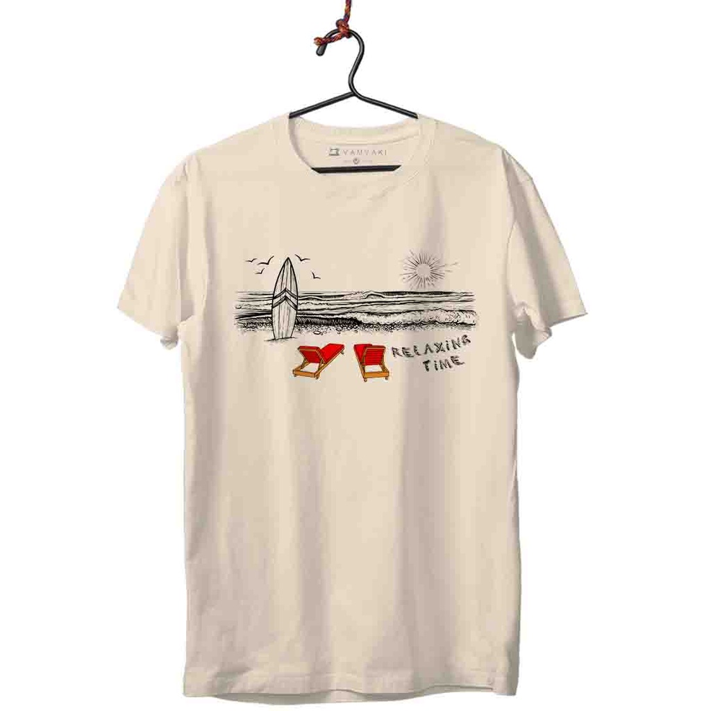 PLAYA HAMACAS ROJAS CAMISETA UNISEX