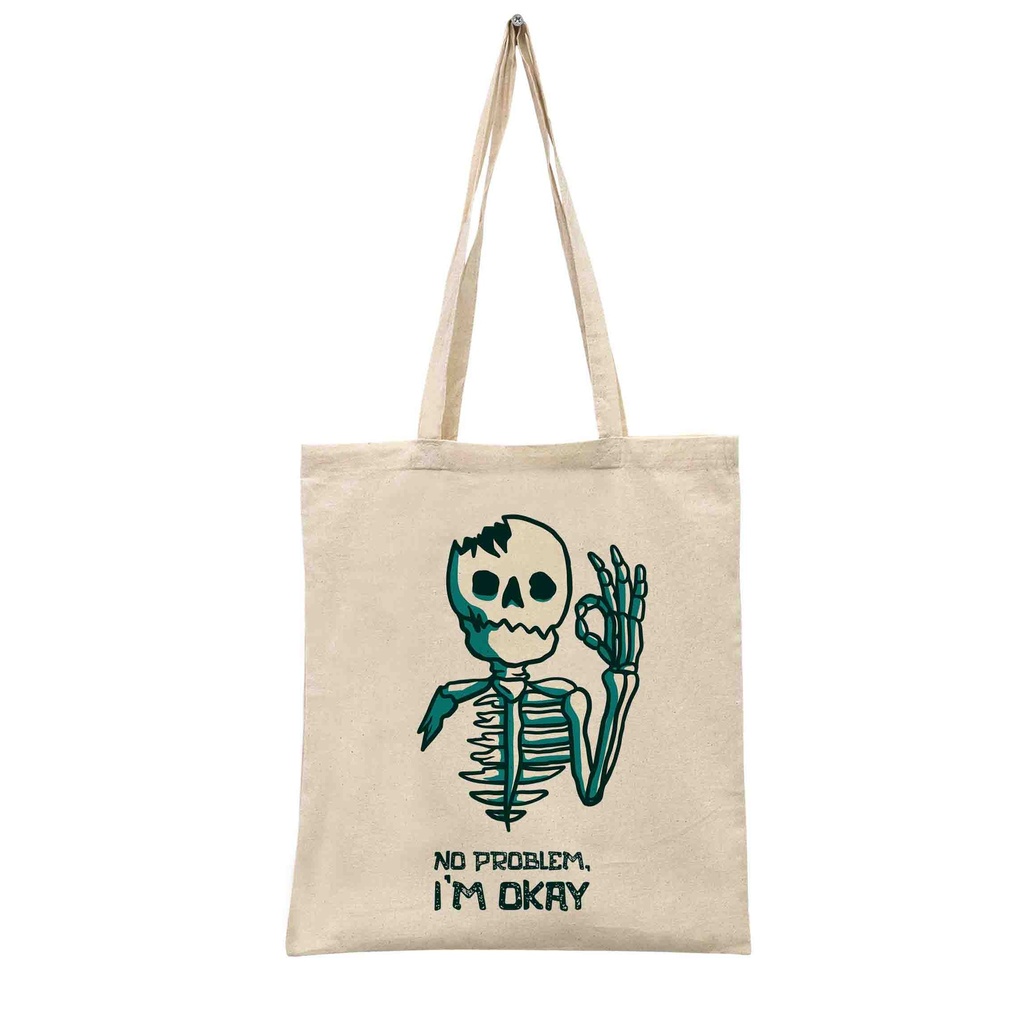 CALAVERA NO PROBLEM TRANSFER BOLSA TOTE