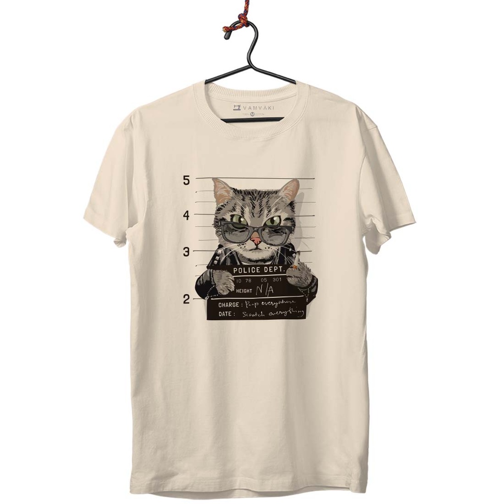 GATO FICHADO CAMISETA UNISEX