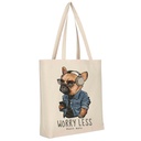 PERRO WORRY LESS BOLSA TOTE CON BASE