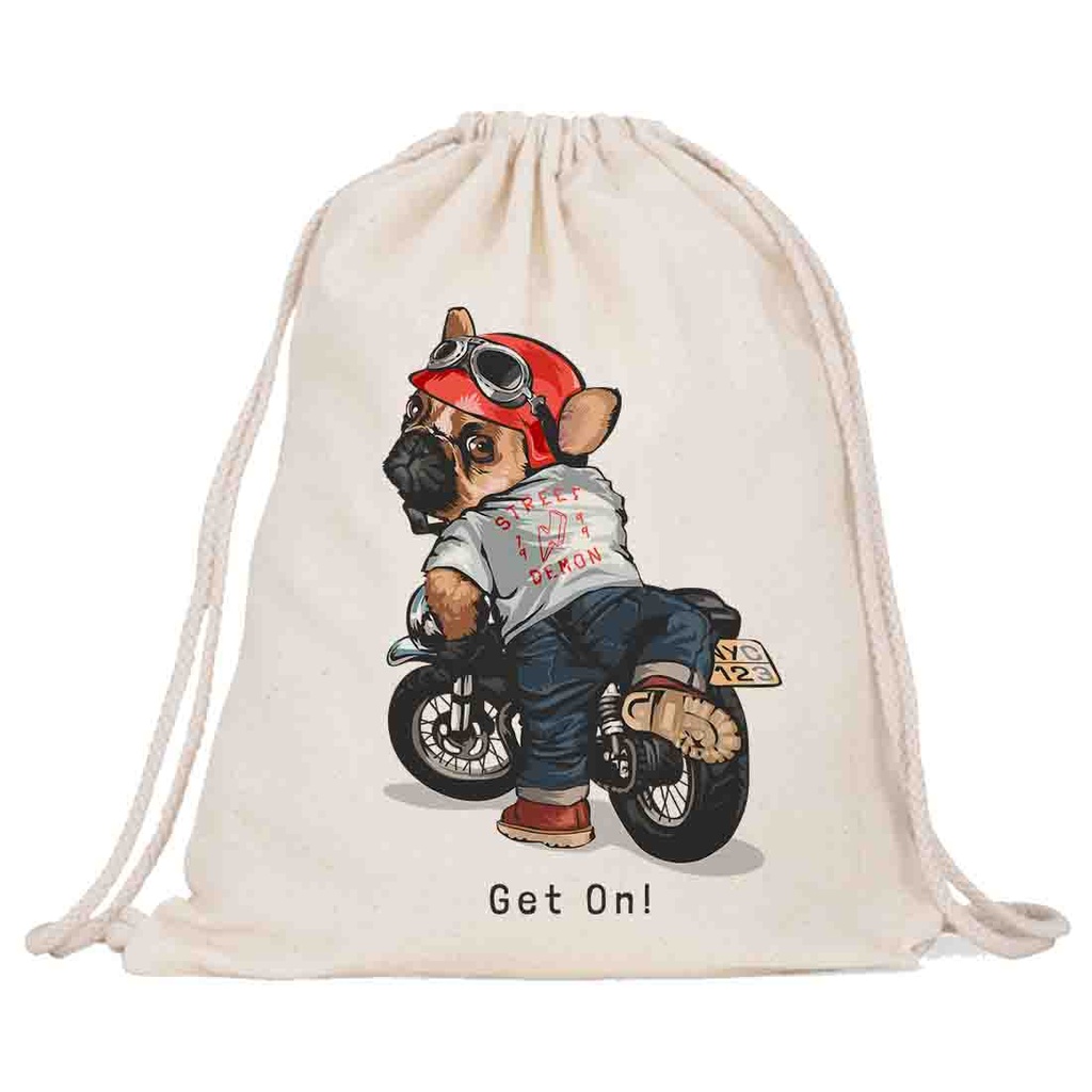 PERRO GET ON MOCHILA COTTON