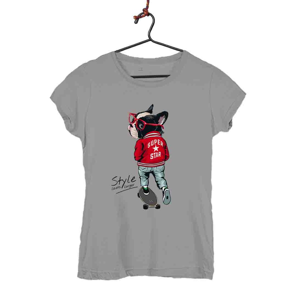 PERRO SUPER STAR CAMISETA MUJER
