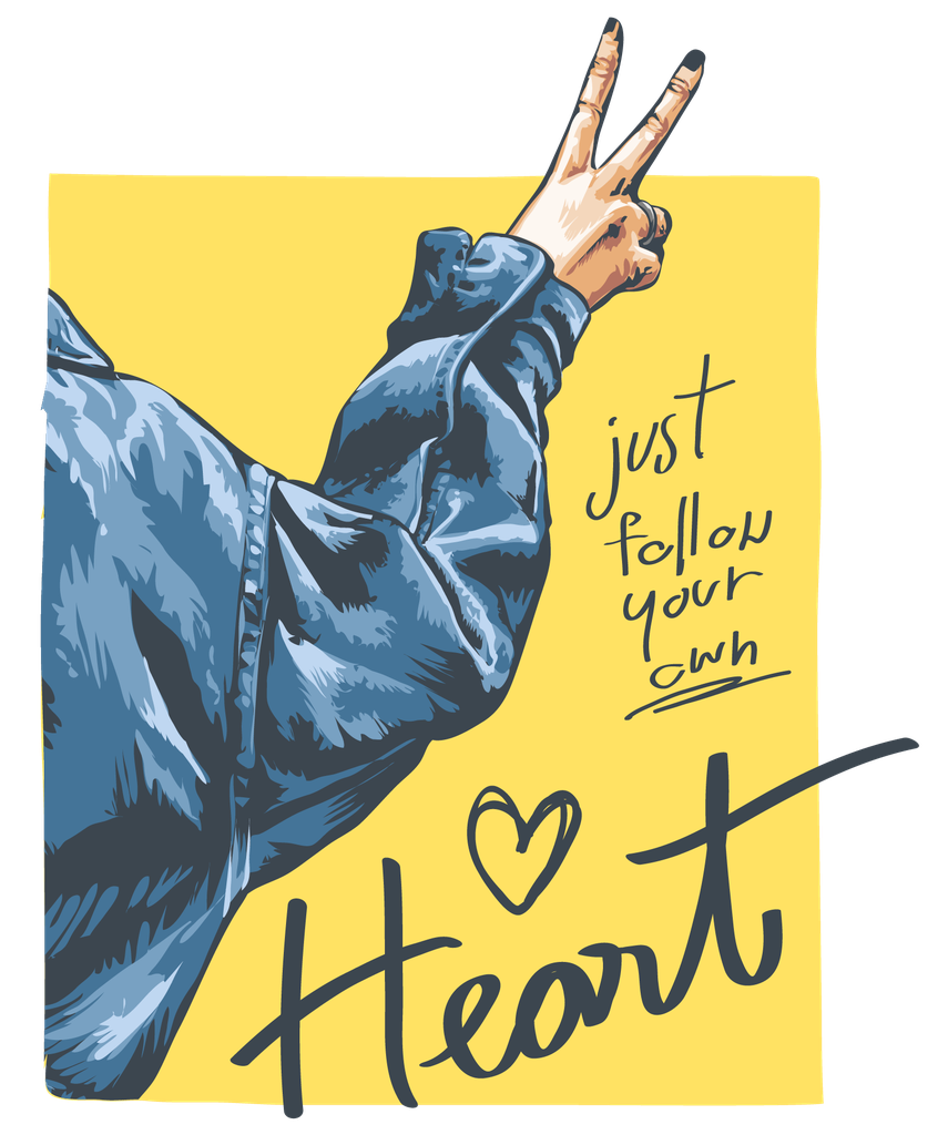 DEDOS HEART CAMISETA MUJER