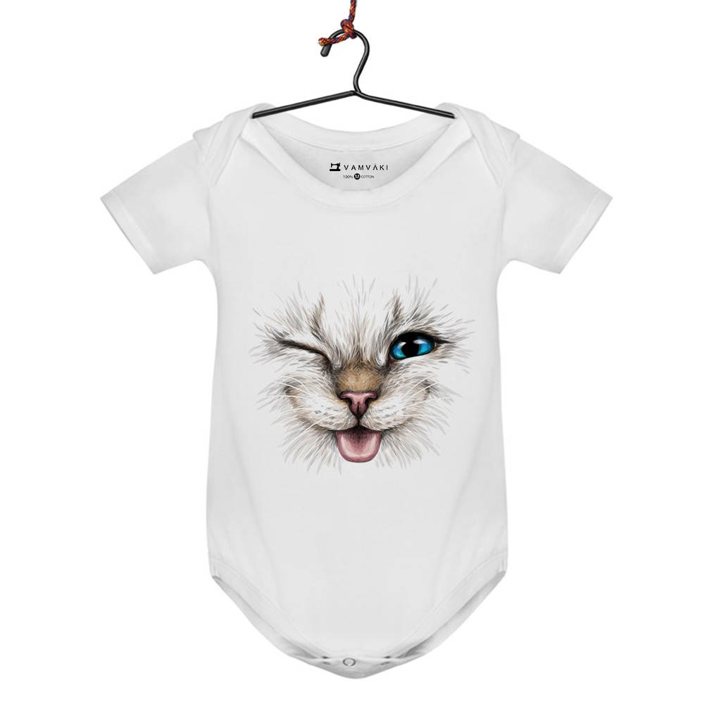 GATO OJO AZUL BABY BODY