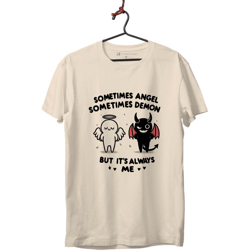 ANGEL Y DEMONIO TRANSFER CAMISETA UNISEX