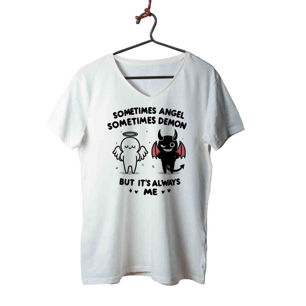 ANGEL Y DEMONIO TRANSFER CAMISETA IKPICO