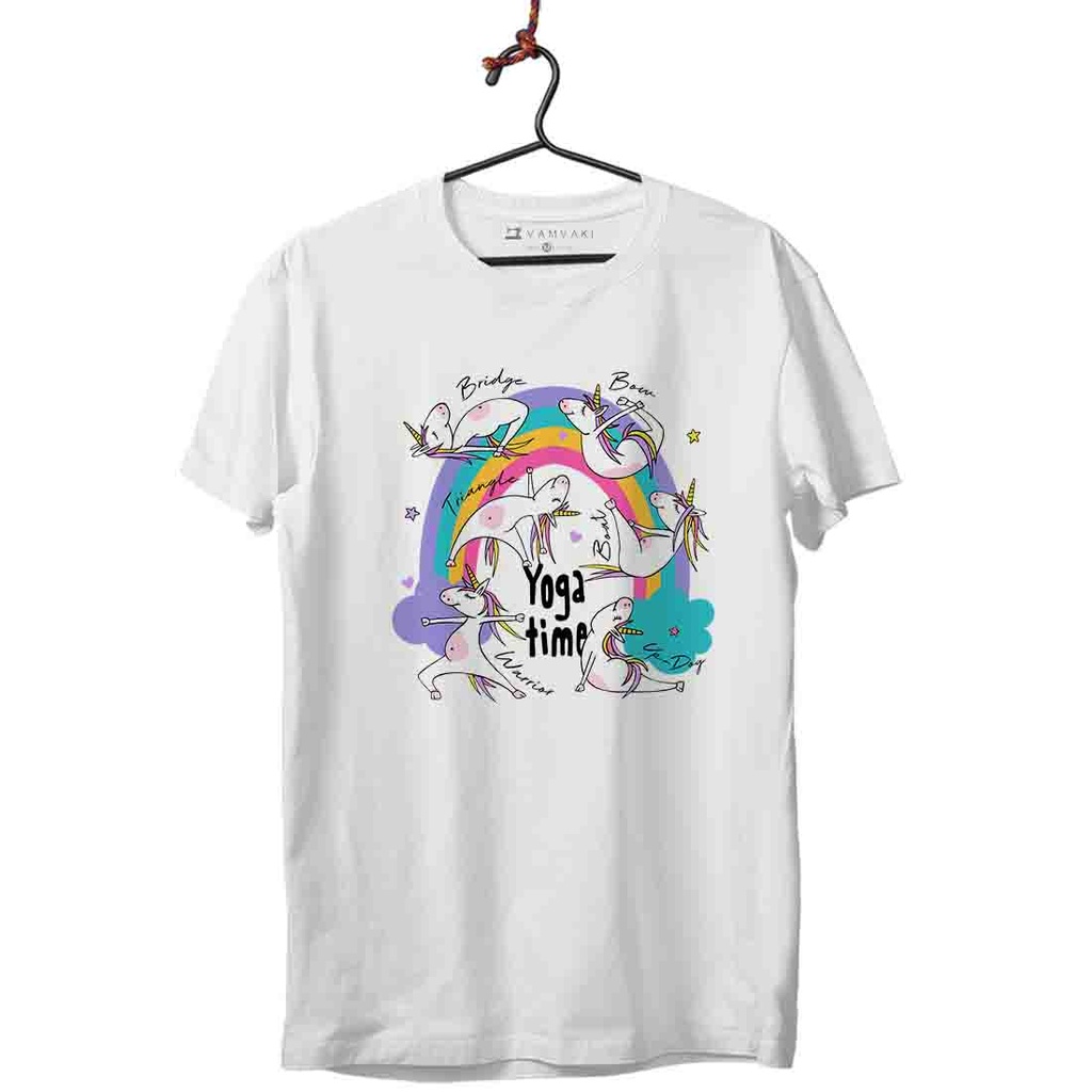 UNICORNIOS YOGA TIME CAMISETA KIDS