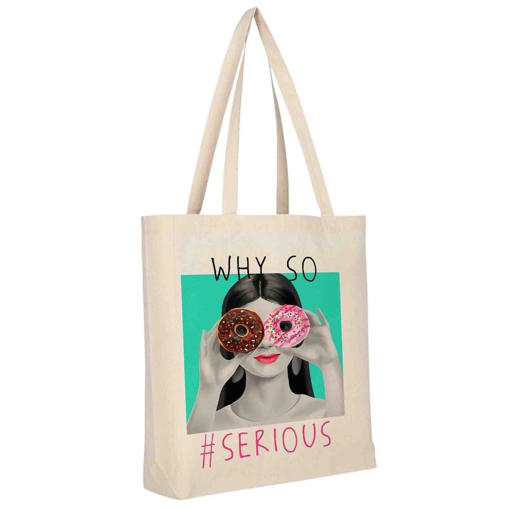WHY SO SERIOUS BOLSA TOTE CON BASE