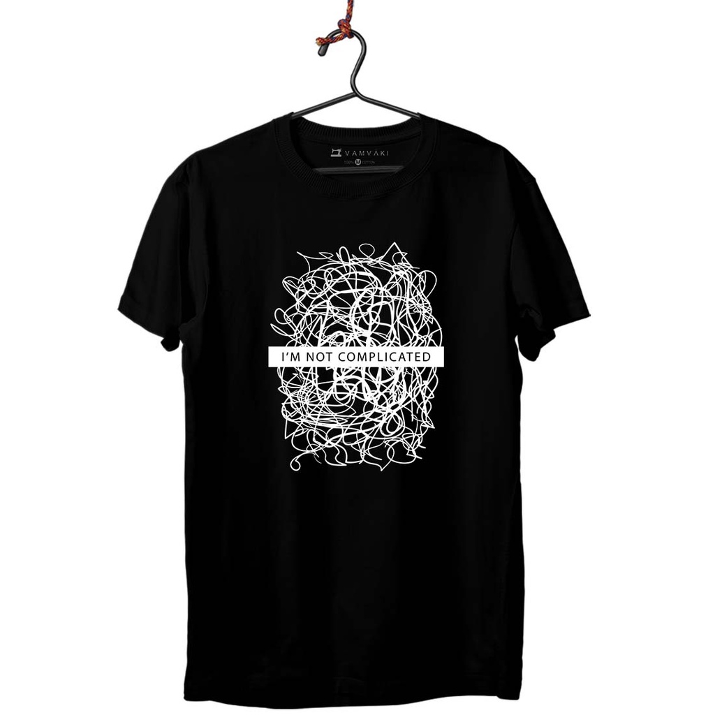 I'M NOT COMPLICATED TRANSFER BLANCO CAMISETA UNISEX