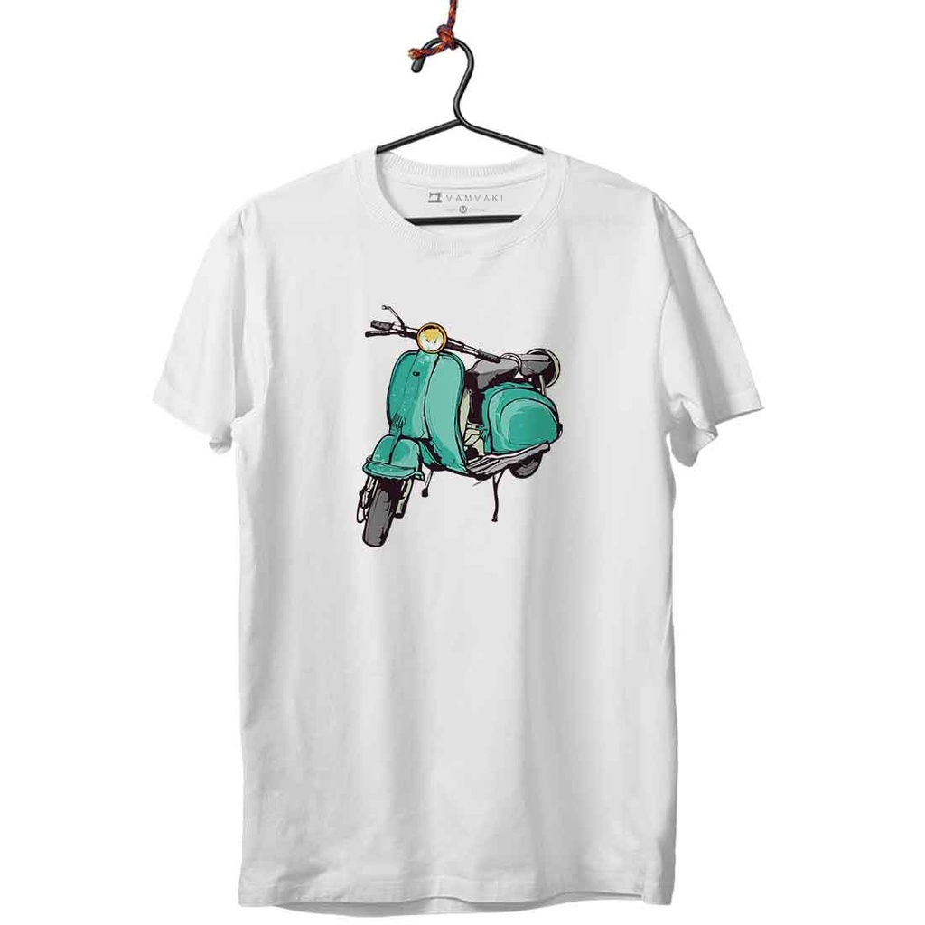 VESPA VERDE TRANSFER CAMISETA UNISEX